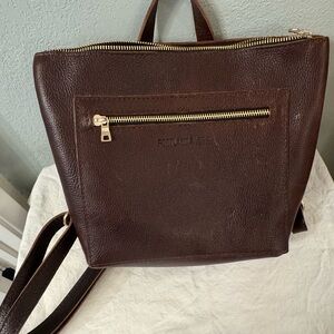 Portland Leather Brown Backpack